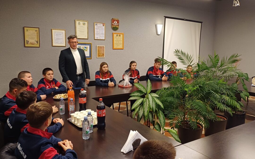 Prijem kod načelnika uoči odlaska na Državno prvenstvo u hrvanju