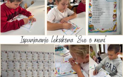 Ispunjavanje leksikona povodom obilježavanja Dječjeg tjedna u produženom boravku PO Loborika